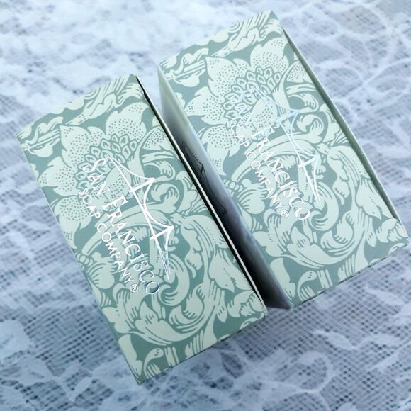 New 6 White Floral Gardenia Bath Bar Glycerin Soaps San Francisco Soap Company - Picture 9 of 10